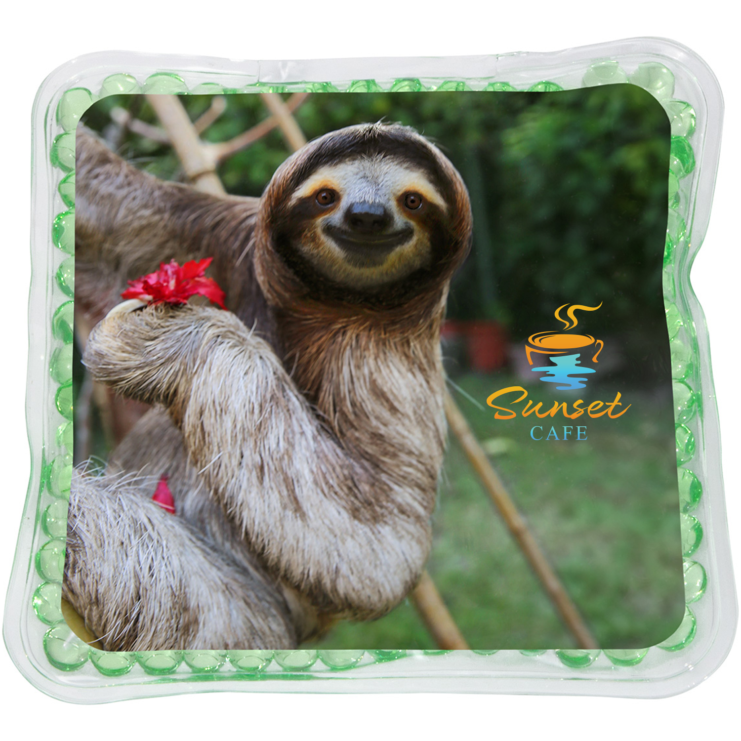 Product Photo 1 Smiling Sloth Square Aqua Pearls™ Hot & Cold Pack