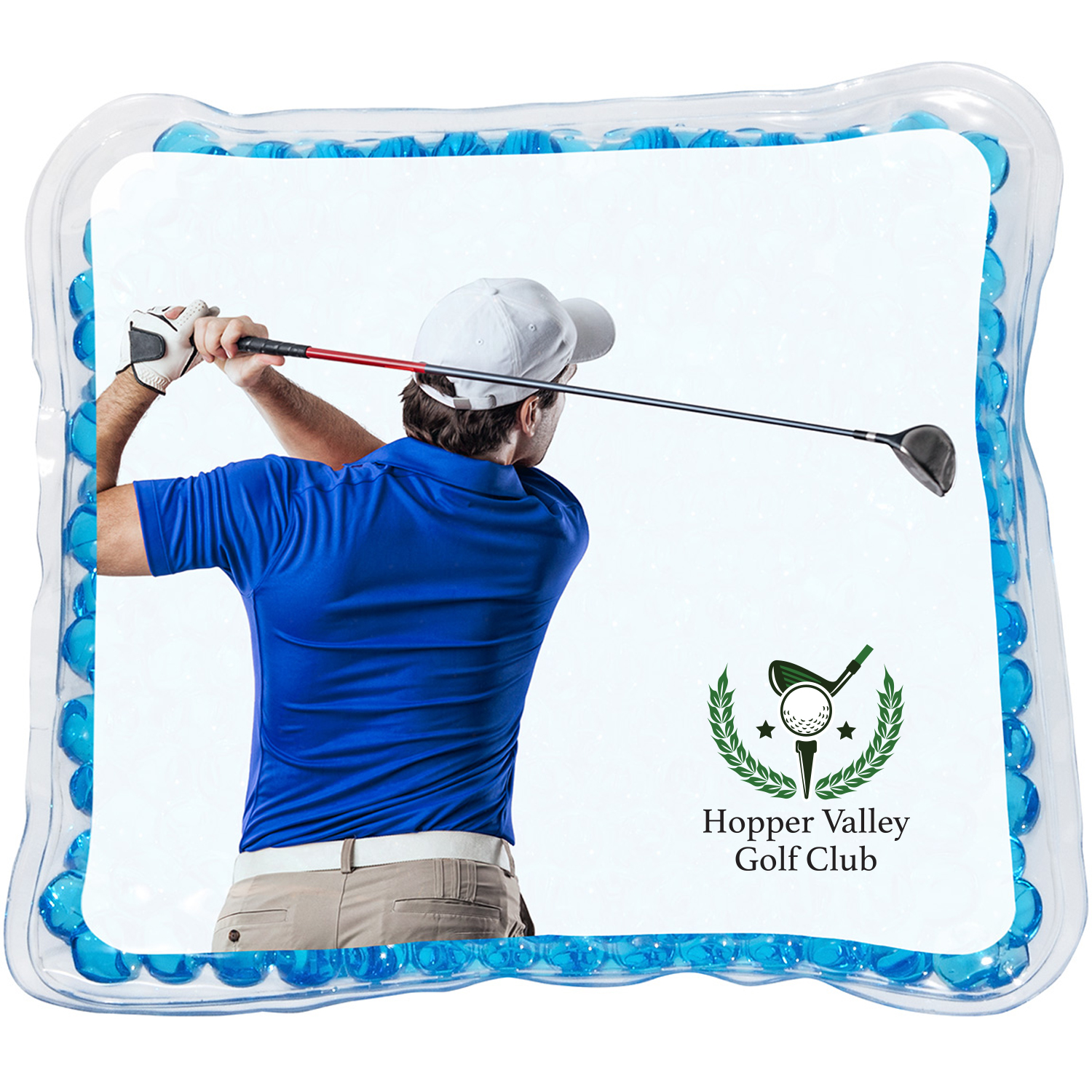 Product Photo 1 Golfer Square Aqua Pearls™ Hot & Cold Pack