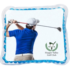 Golfer Square Aqua Pearls™ Hot & Cold Pack - AR1593