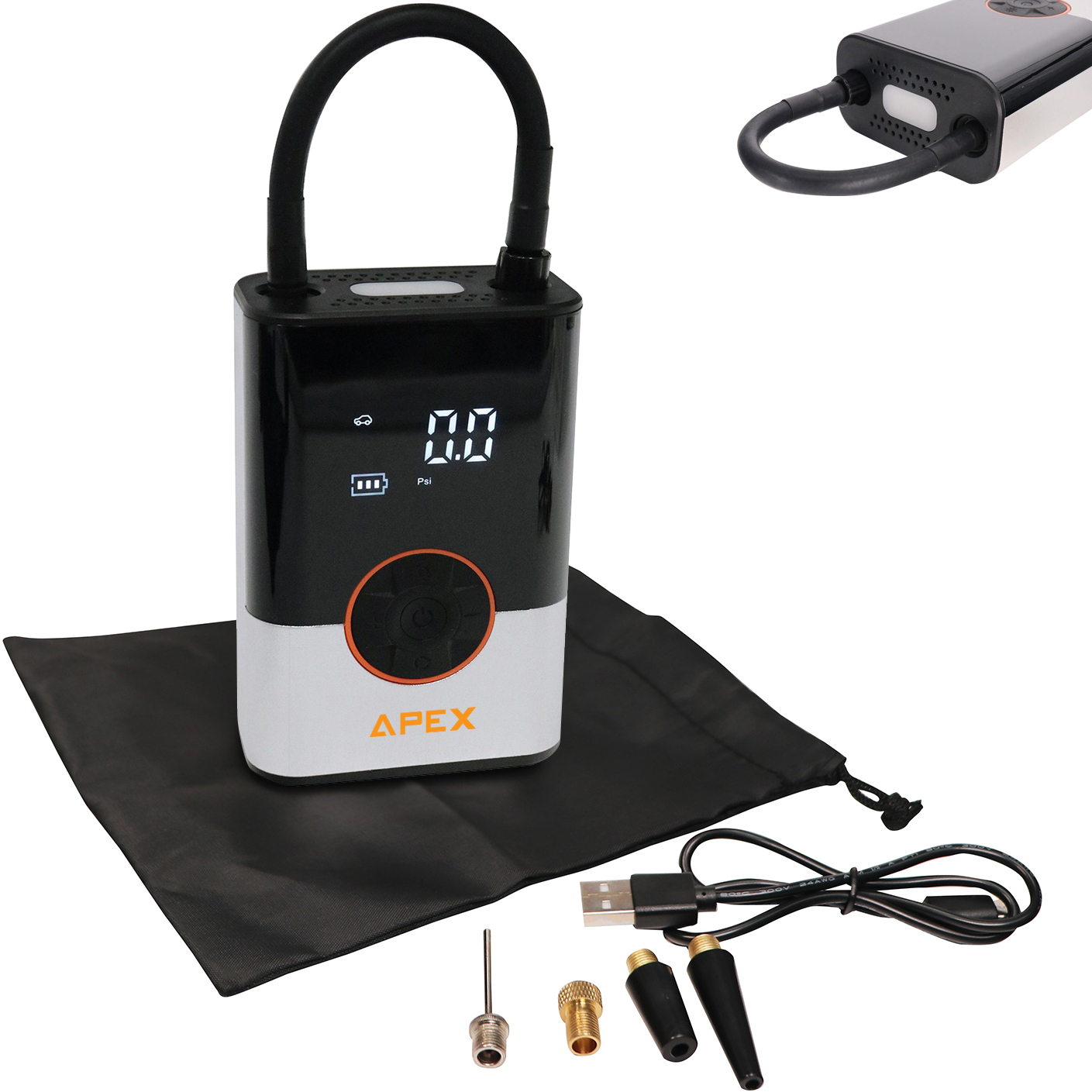 Product Photo 1 Portable Tire Inflator with Light & Power Bank