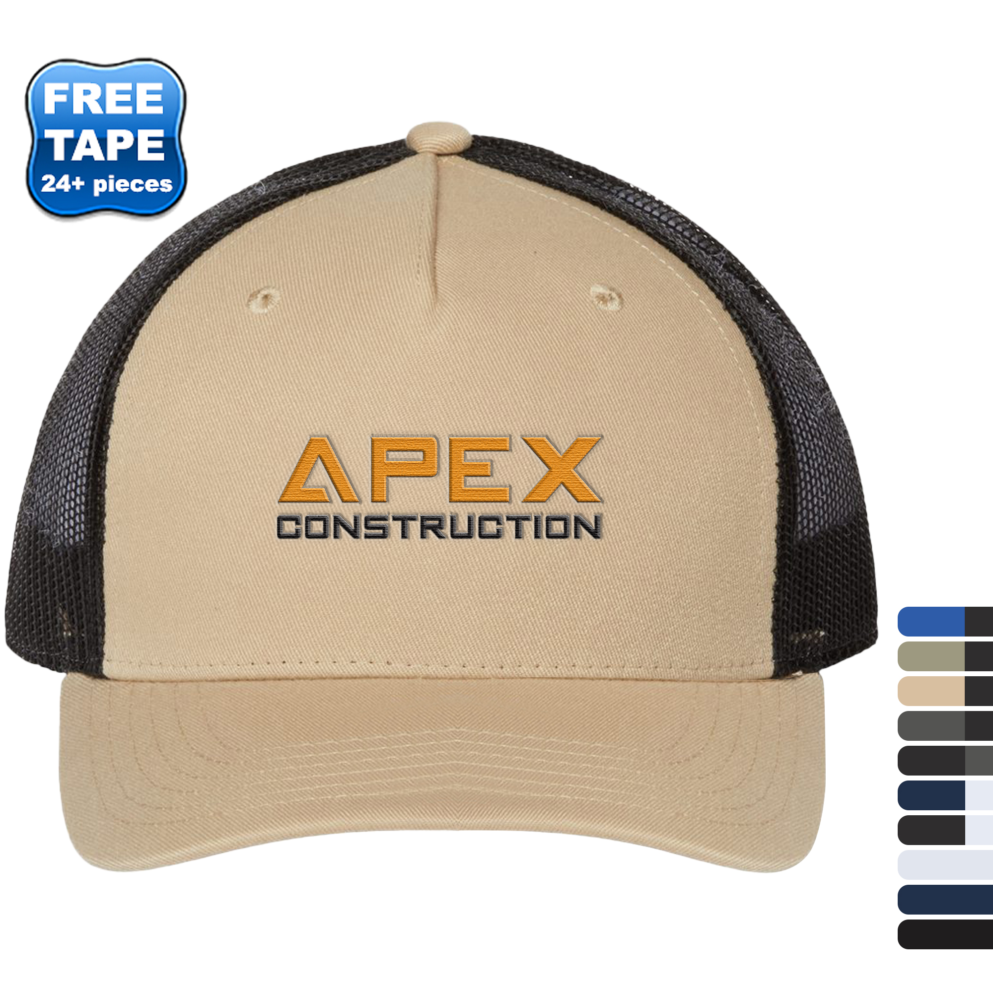 Product Photo 1 Atlantis® Sustainable Five-Panel Recycled Poly Twill Trucker Cap