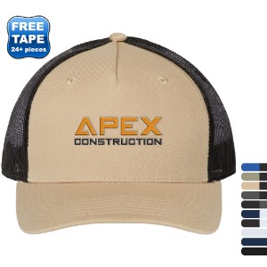 Atlantis® Sustainable Five-Panel Recycled Poly Twill Trucker Cap - WG1275
