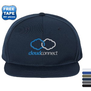 Atlantis® Sustainable Recycled Poly Twill Flat Bill Cap - WG1278