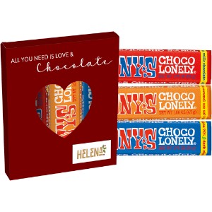 Tony's Chocolonely® Bars in Heart Window Box - MD9601