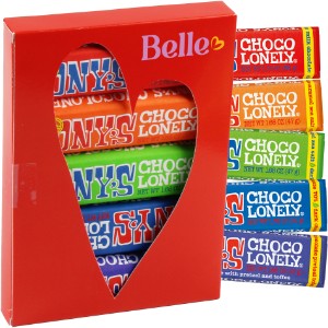 Tony's Chocolonely® Rainbow Taste Pack in Heart Window Box - MD9608