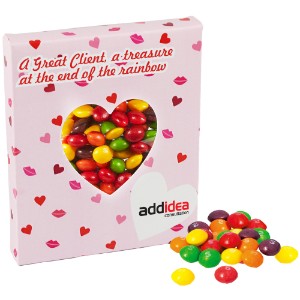 Skittles in Heart Window Box - MD9618