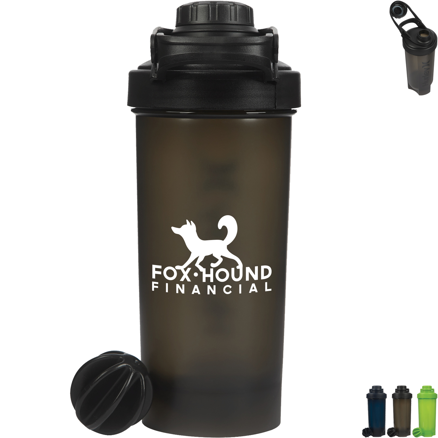Product Photo 1 Hurley® Polypropylene Shaker Bottle, 28oz.