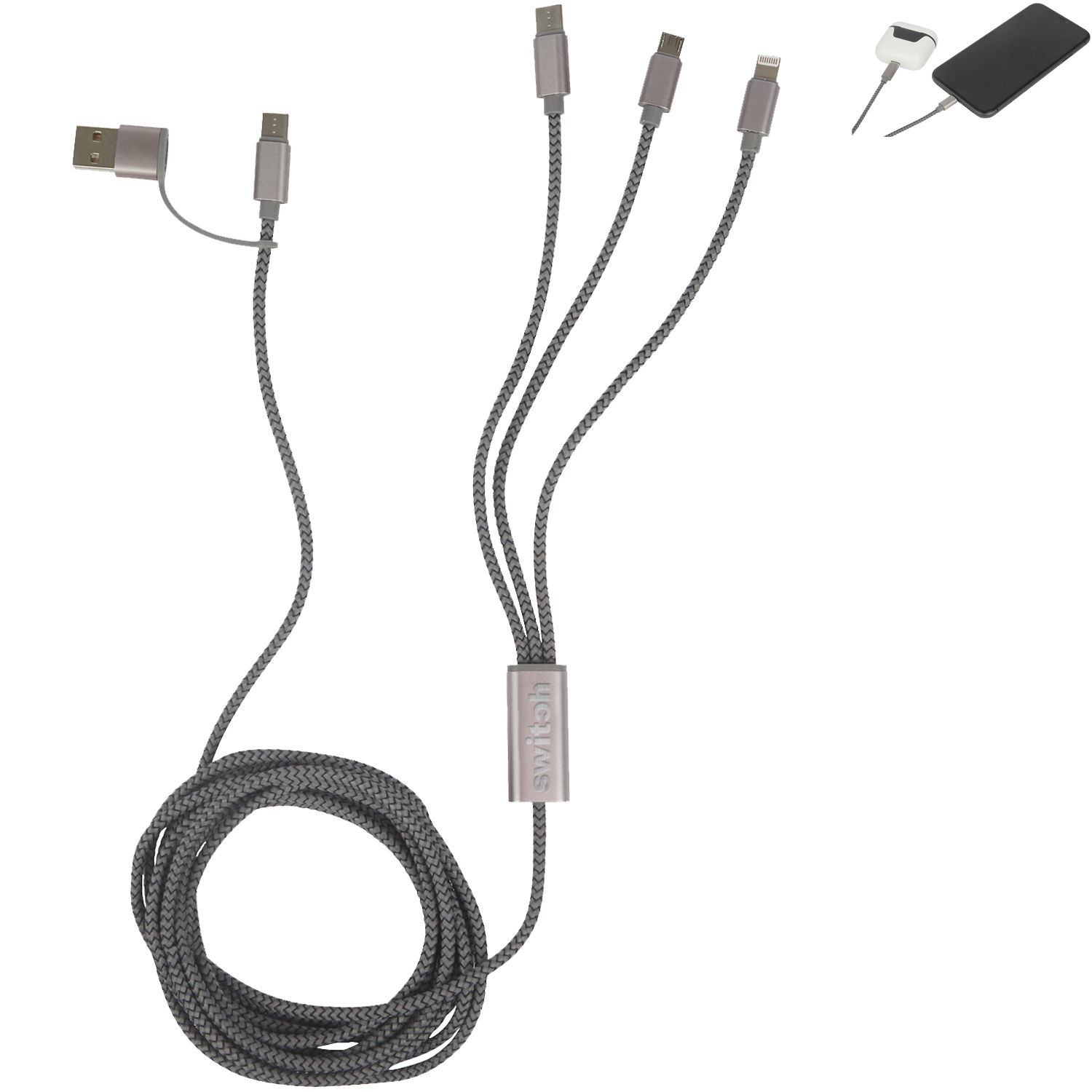 Product Photo 1 Virgo 9' rPET 5-in-1 Charging Cable