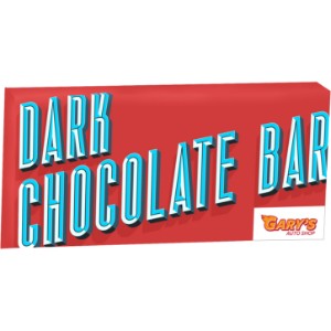 Dark Chocolate Bar in Envelope Wrapper, 1 oz. - MD9632