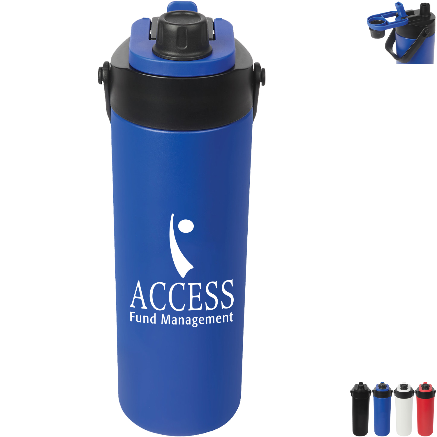 Product Photo 1 Calverton Double Wall Recycled Stainless Steel Water Bottle, 22oz.