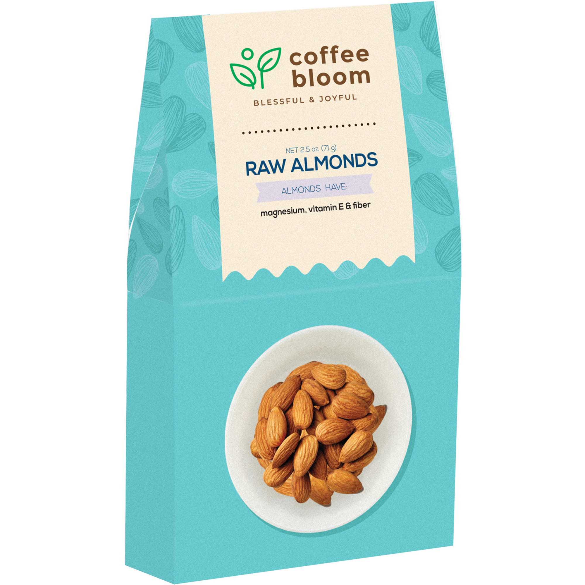 Product Photo 1 Raw Almonds Health & Wellness Gable Box, 2.5 oz.