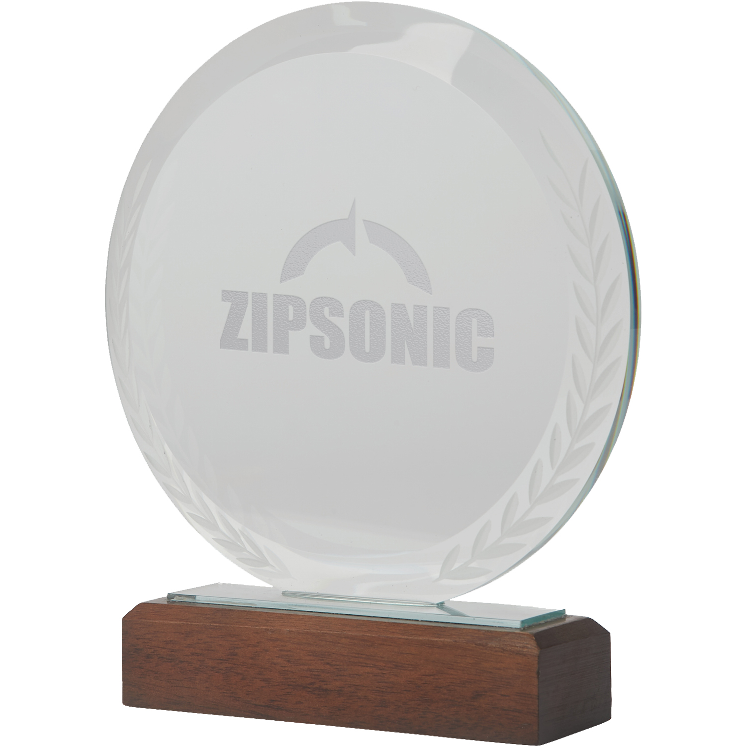 Product Photo 1 Redondo Crystal Award w/ Wood Base