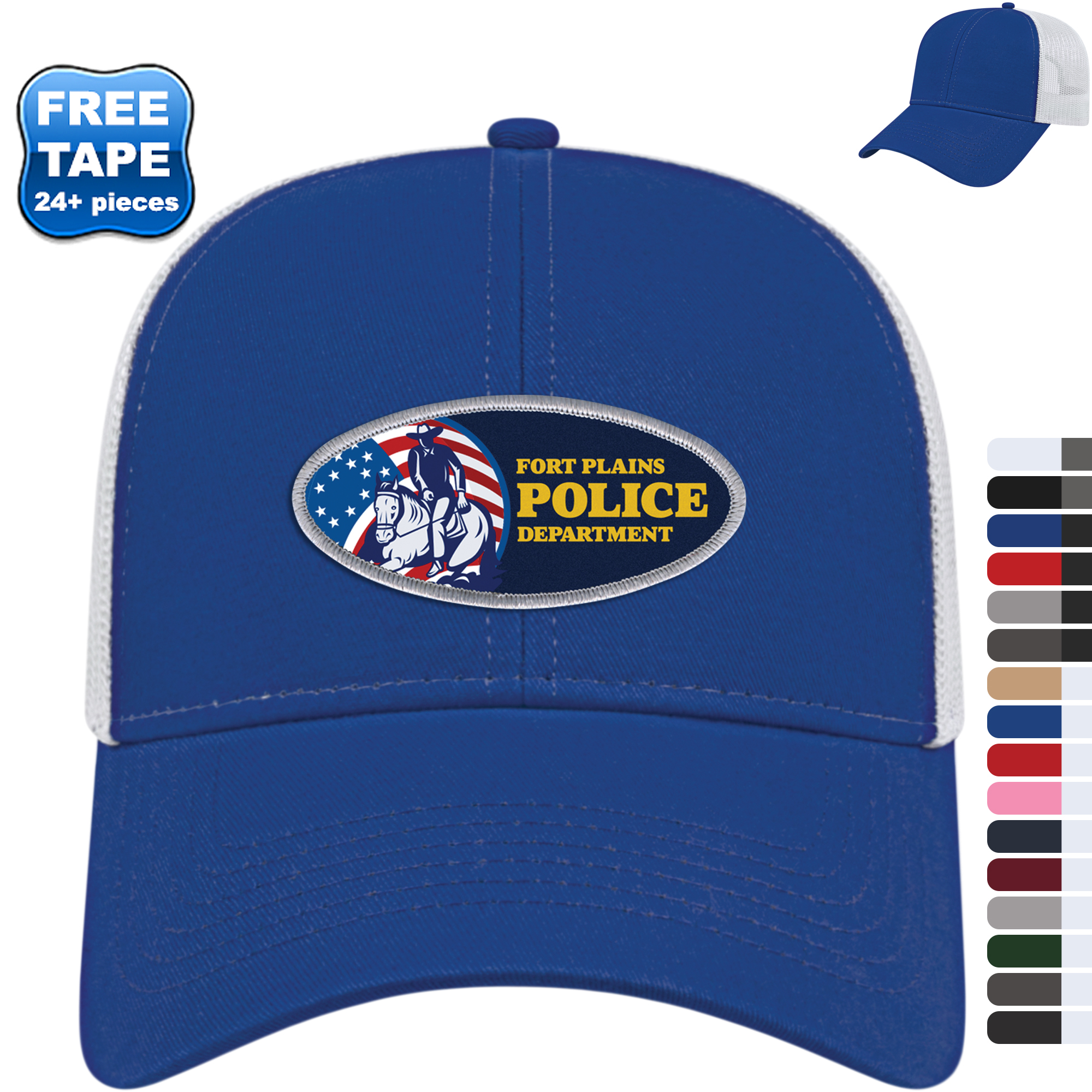 Product Photo 1 Value Two Tone Cotton Twill Constructed Cap with Sublimated Patch