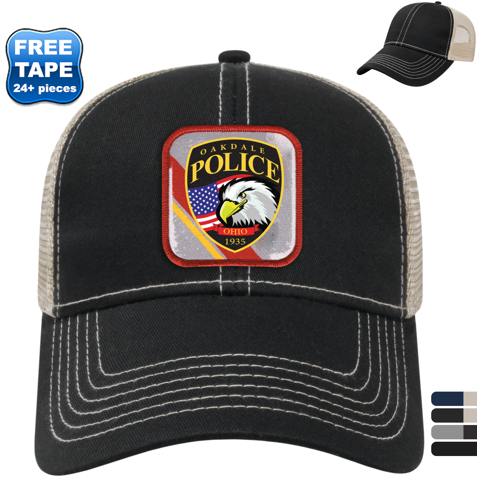 Product Photo 1 Classic Chino Constructed Cap with Mesh Back and Sublimated Patch