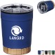 Eduardo Double Wall Stainless Steel Tumbler with Bamboo Base, 12oz.