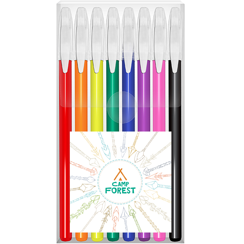 Product Photo 1 Extra Fine Point Gel Pen 0.5mm in Clear Plastic Box