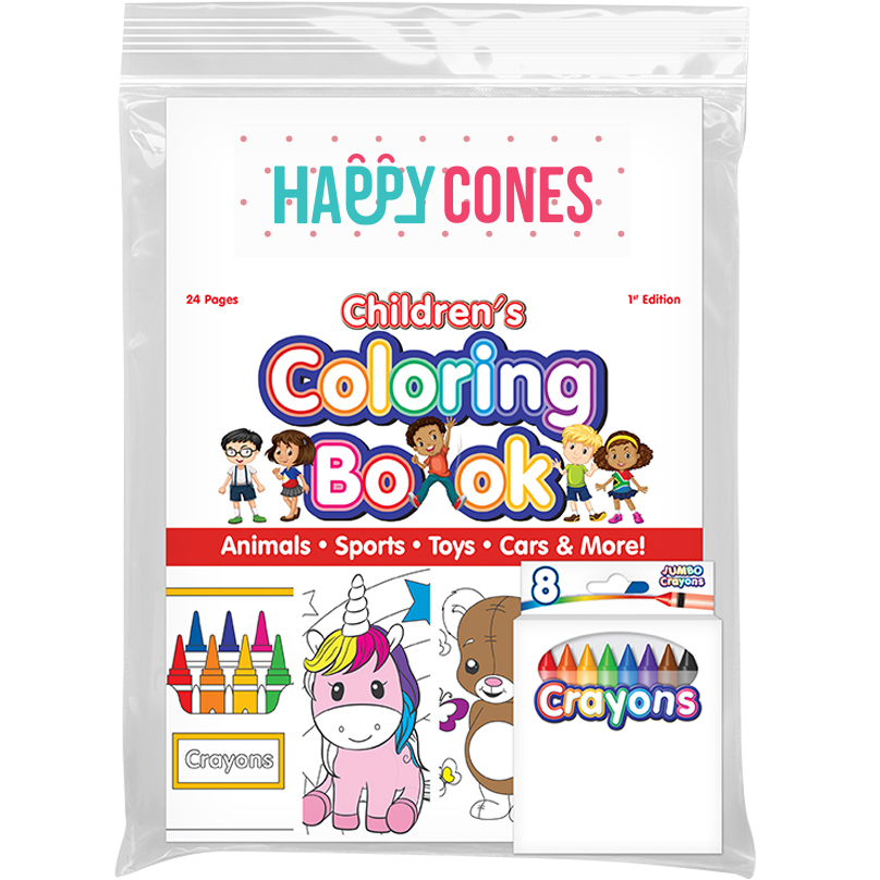 Product Photo 1 Children's Coloring Pack with 8 Pack Jumbo Crayons
