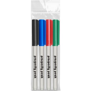 Fine Point 4 Pack Wet Erase Marker - LK1234