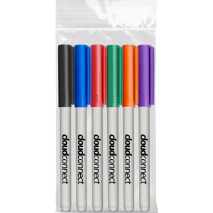 Fine Point 6 Pack Wet Erase Marker - LK1235