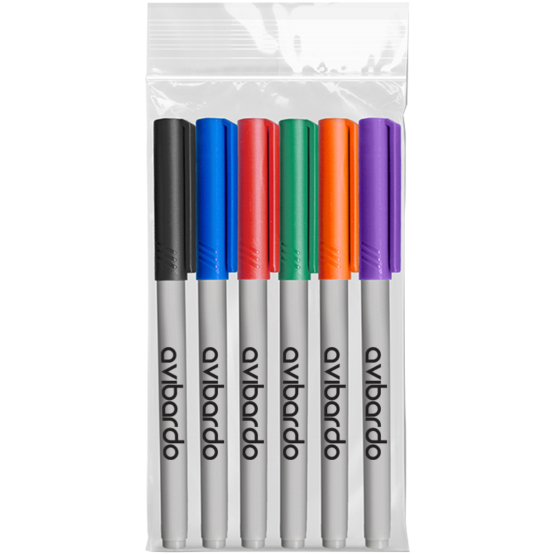 Product Photo 1 Fine Tip 6 Pack Permanent Marker