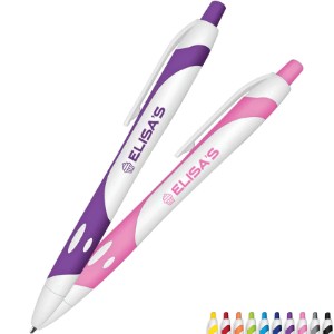 Gel Sport Soft Touch White Barell Rubberized Hybrid Ink Gel Pen - LK1240