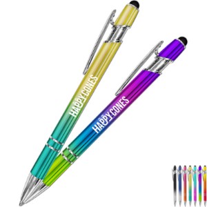 iWriter® Exec Prism Multicolor Ombre Metal Ballpoint Pen & Stylus - LK1244