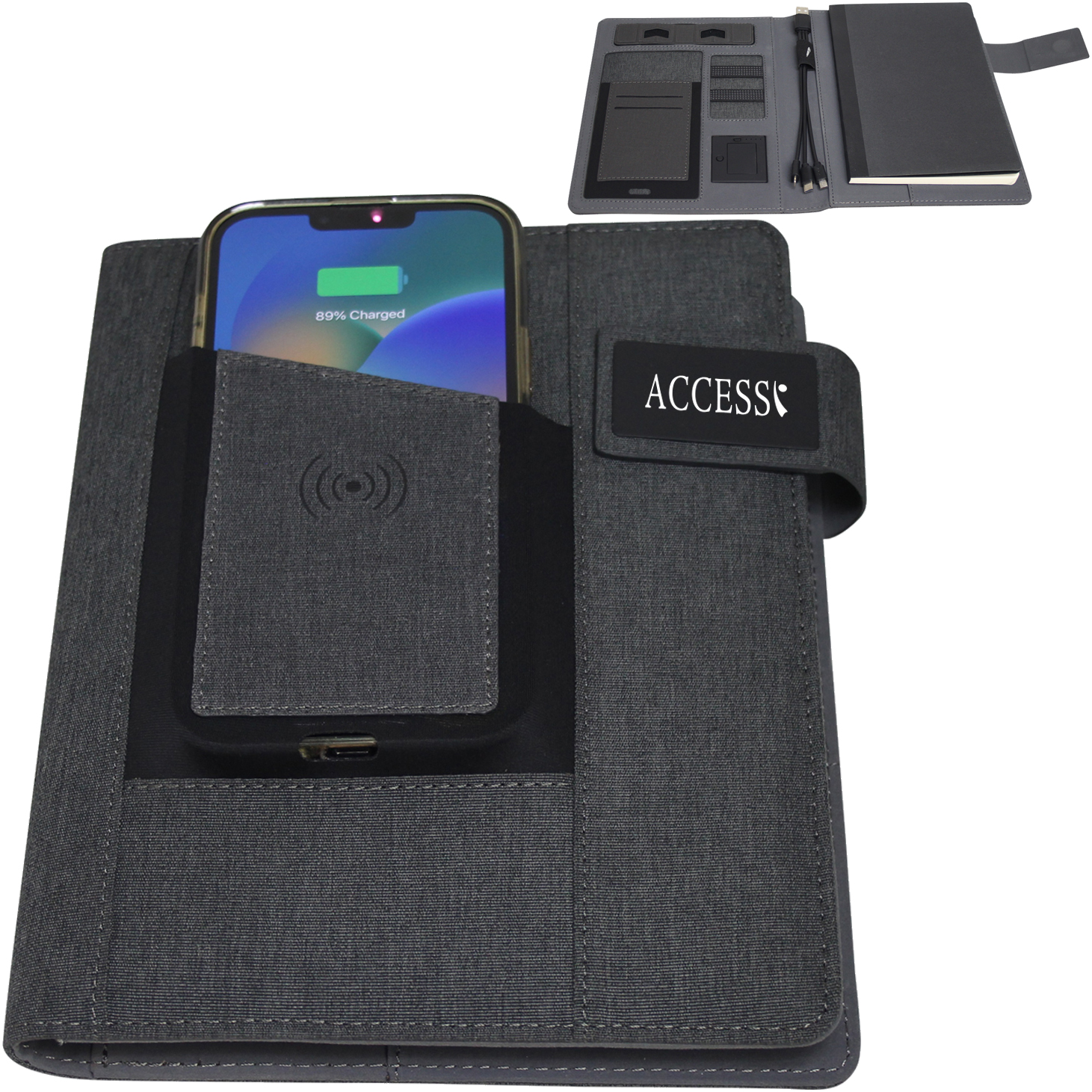 Product Photo 1 Edison RPET Wireless Power Bank Folio
