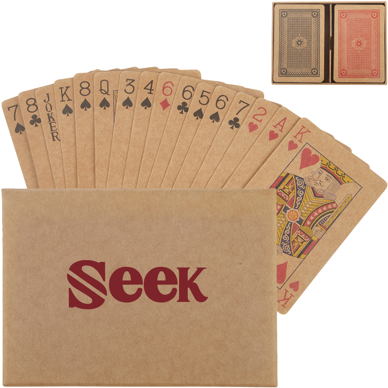Product Photo 1 Jack 2-Pack Kraft Paper Playing Card Set