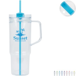 Oliver Clear AS Travel Mug w/ Straw, 40oz. - LG1636