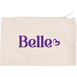 Cotton Canvas Zippered Pouch - JN1048