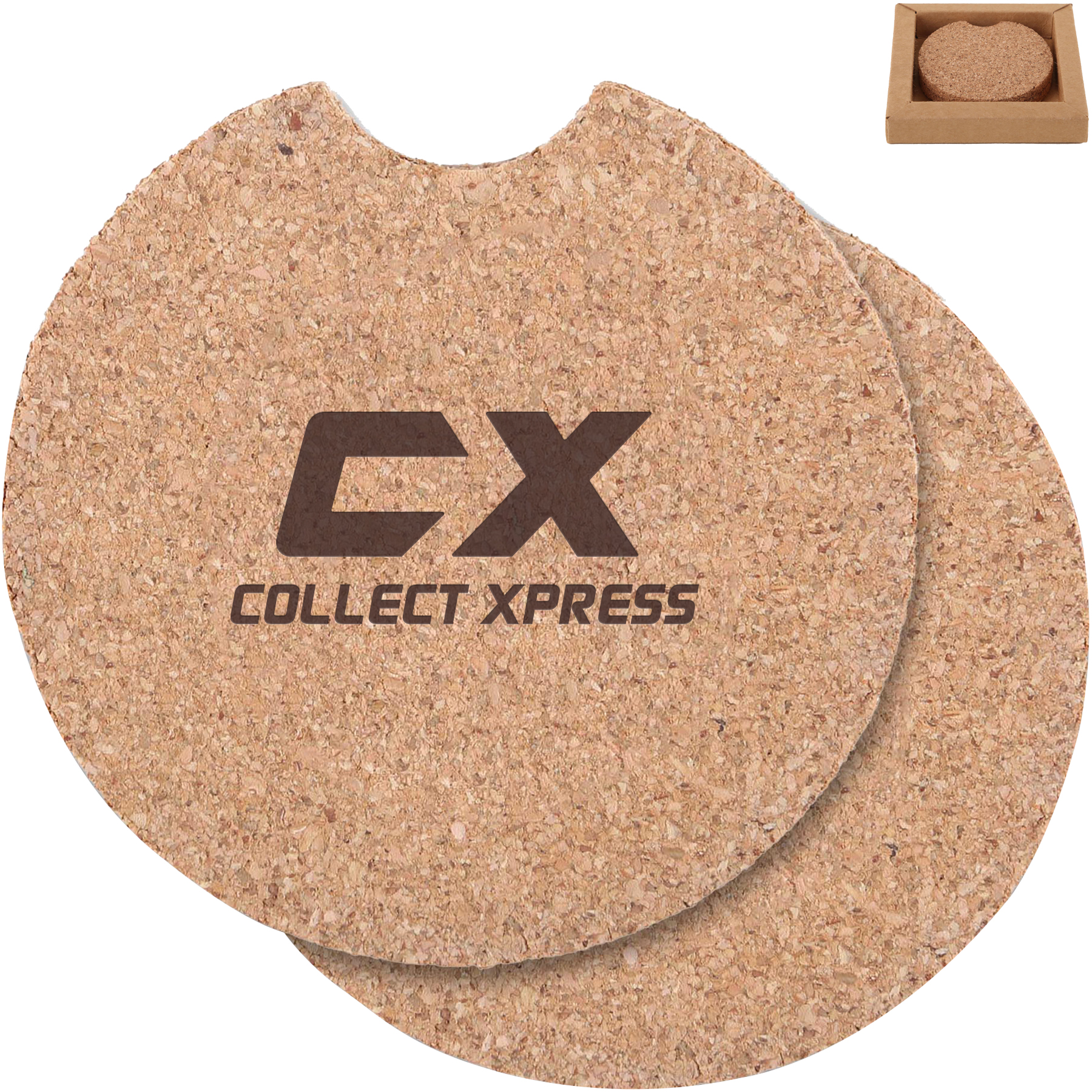 Product Photo 1 Two Piece Corkster Car Coaster Set In Box