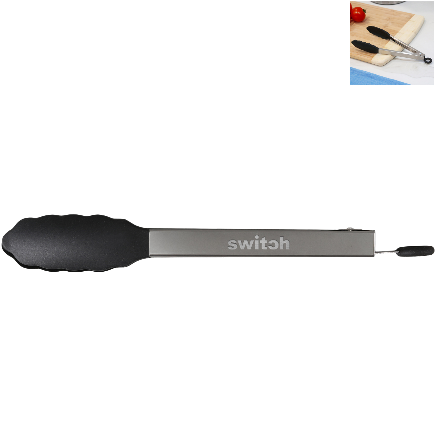 Product Photo 1 Blaze Stainless & Silicone Tongs, 9"