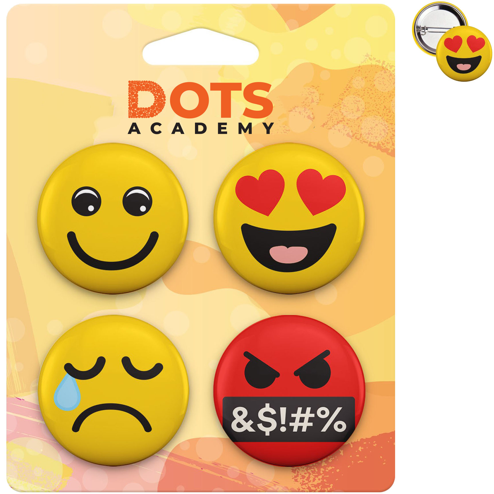 Product Photo 1 Four-Pack Button Collage Card