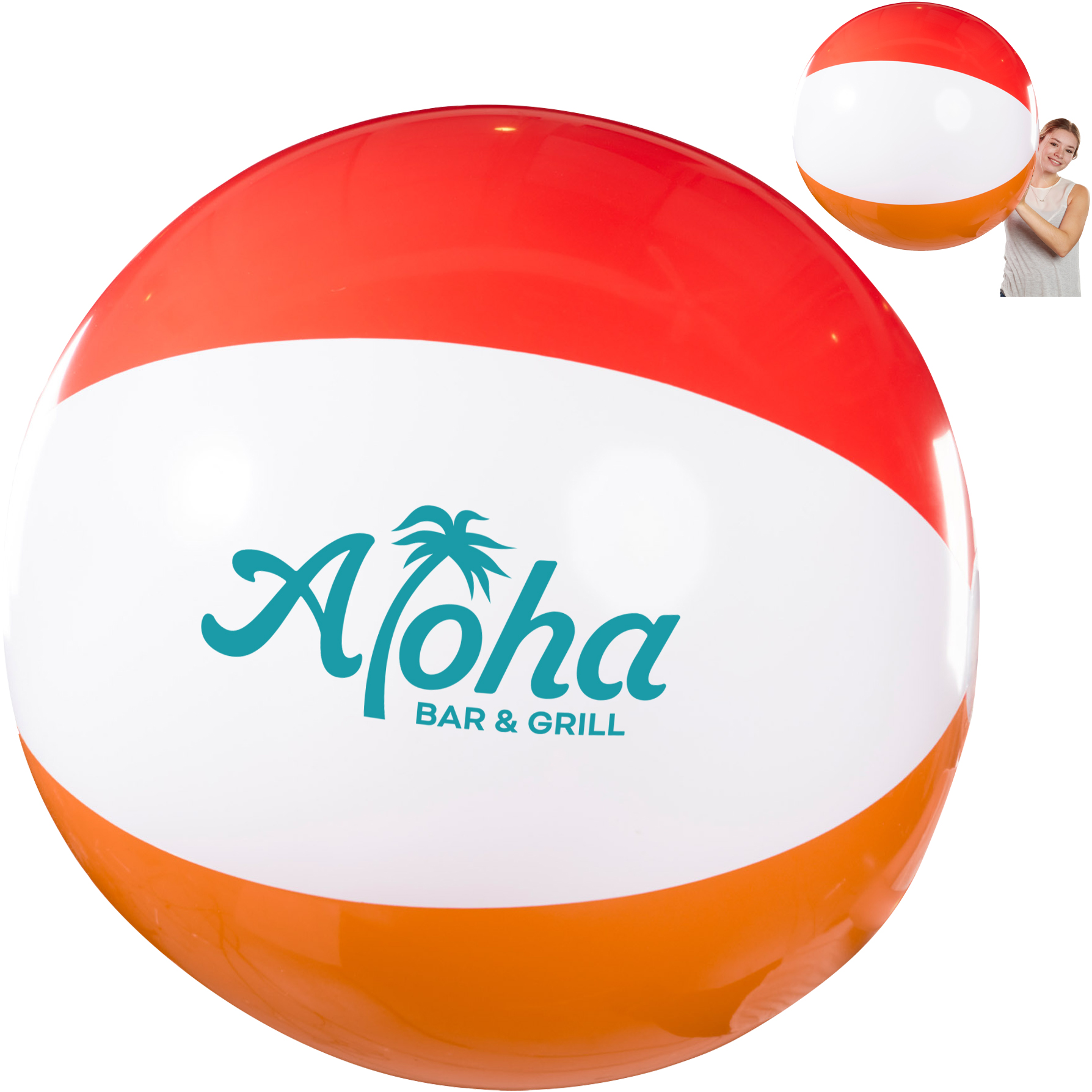 Product Photo 1 Giant 6-Color Beach Ball, 48"