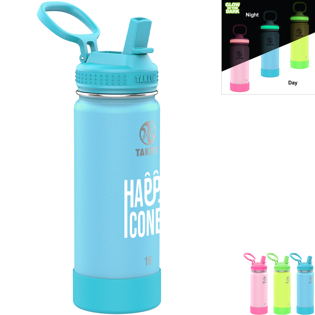 Product Photo 1 Takeya® Actives Glow in Dark Bottle, 18oz.