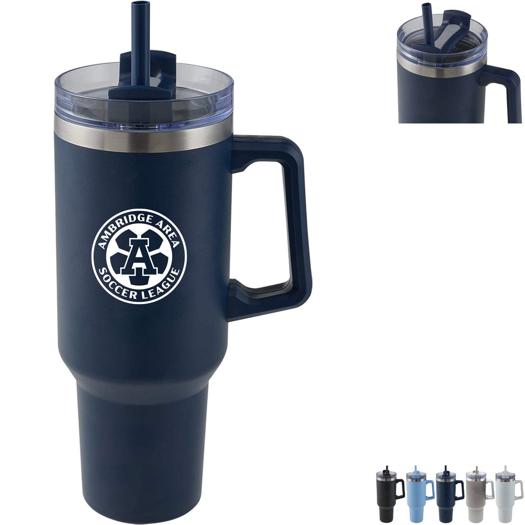 Product Photo 1 Alaskan Double Wall Vacuum Insulated Stainless Steel Mug w/ Straw, 40oz.