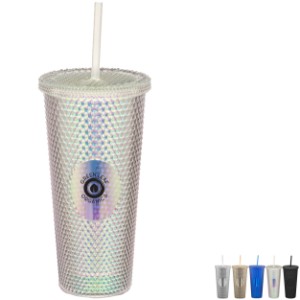 Crenshaw Textured Tumbler with Straw, 21oz. - KR2370