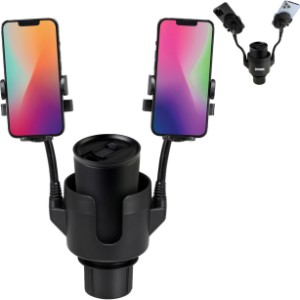 iLive™ Cup Holder w/ Dual Mobile Phone Mount - GM2077