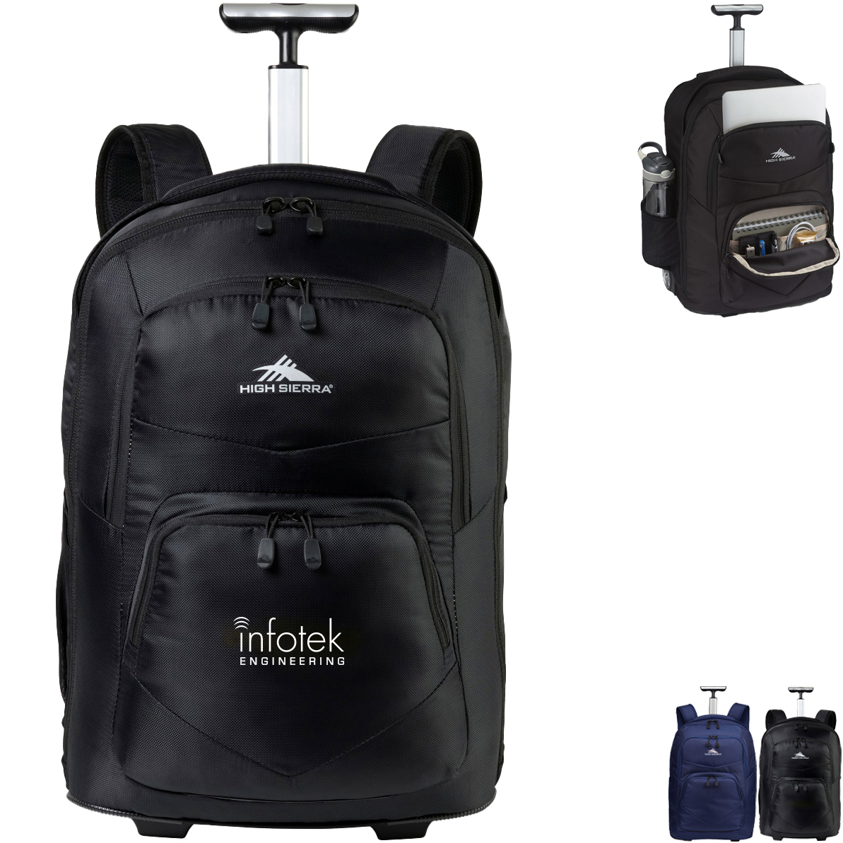 Product Photo 1 High Sierra® Freewheel Pro Polyester Wheeled Backpack