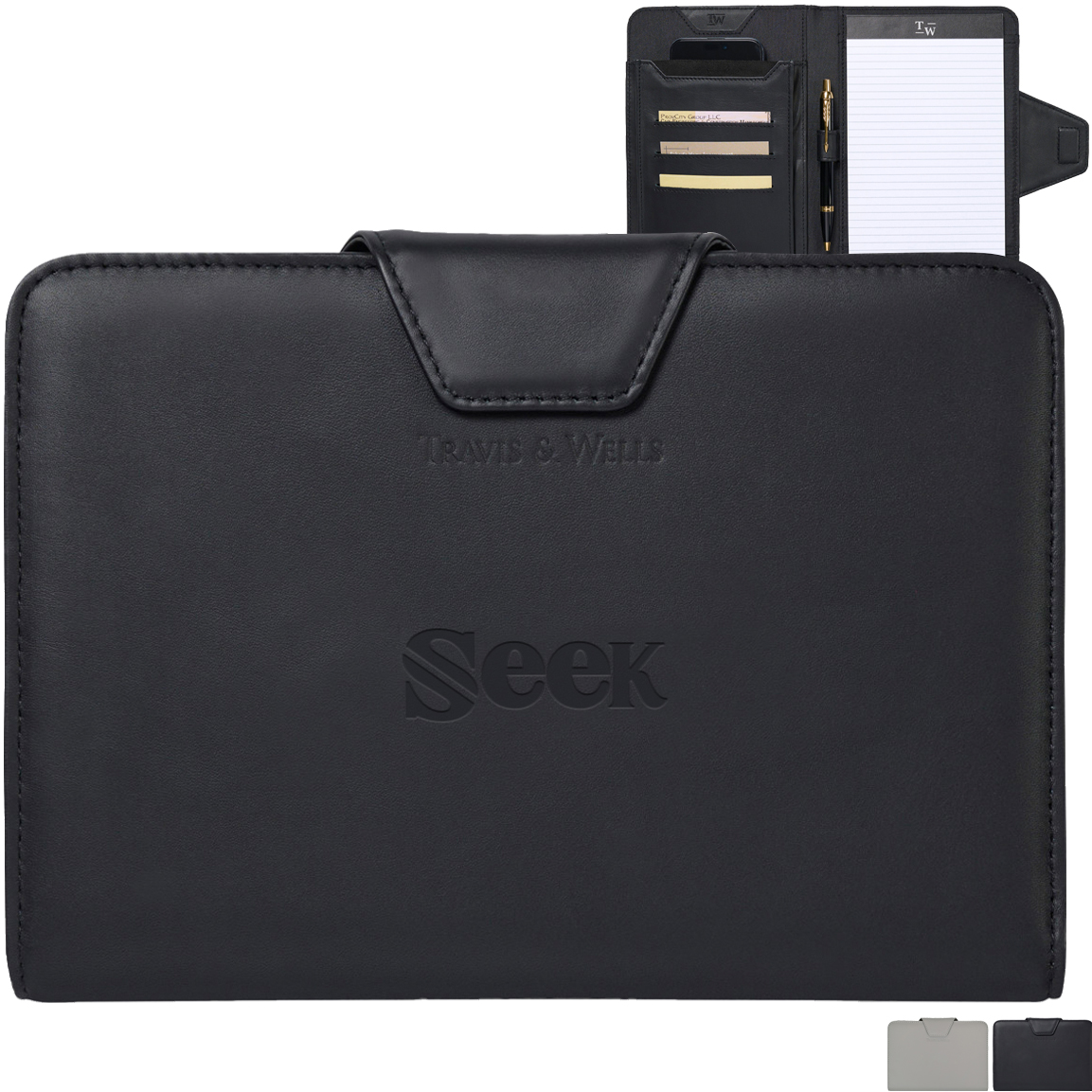 Product Photo 1 Travis & Wells® Envoy Leather Junior Magnet Close Padfolio