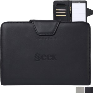 Travis & Wells® Envoy Leather Junior Magnet Close Padfolio - GM2057