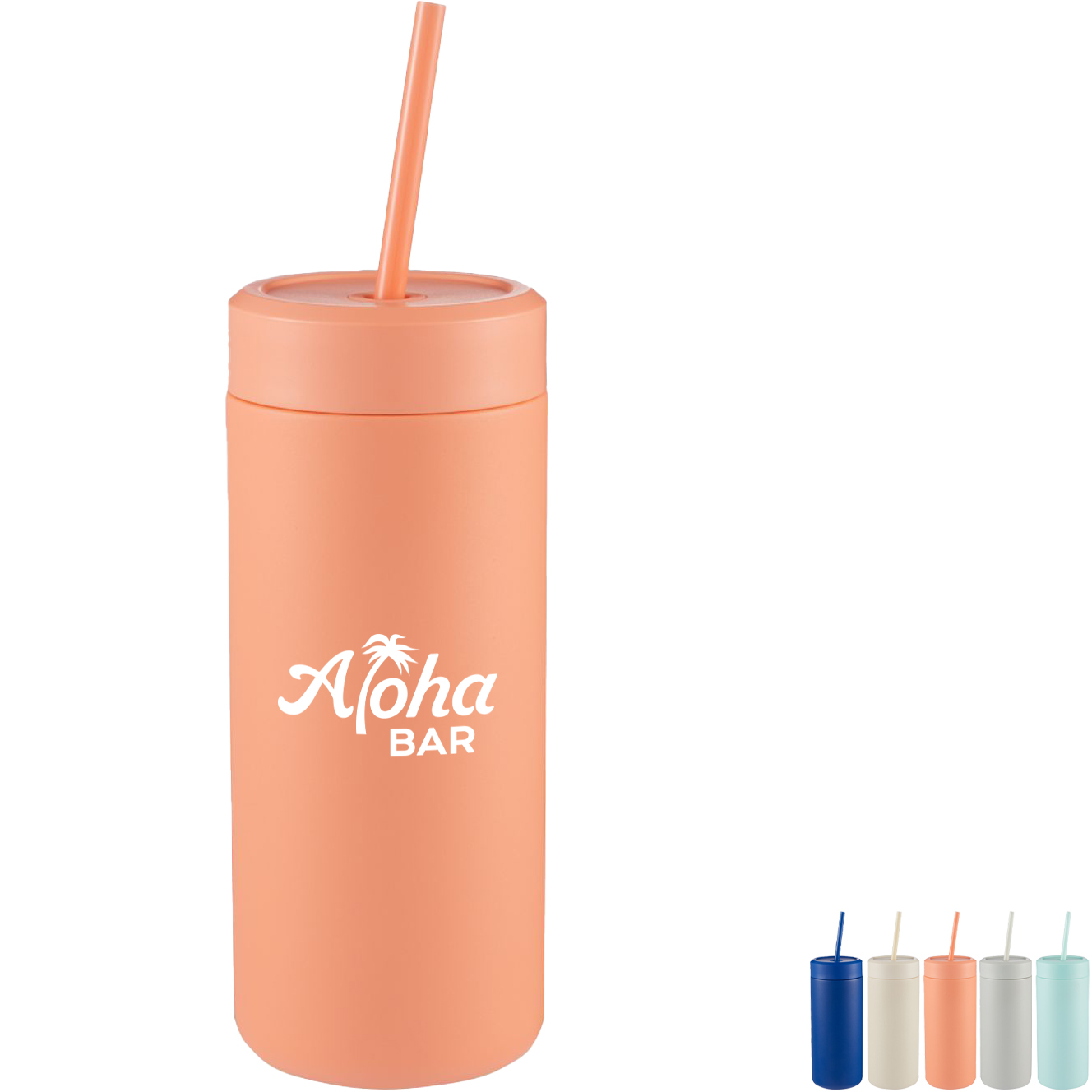 Product Photo 1 Sol Tonal Recycled Skinny Straw Tumbler, 20oz.