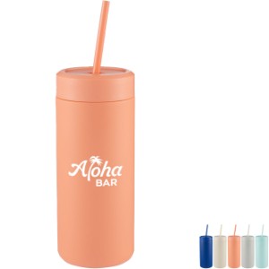 Sol Tonal Recycled Skinny Straw Tumbler, 20oz. - LD5406