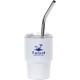 Mini Belmont Double Wall Stainless Steel Tumbler w/ Straw, 3oz.