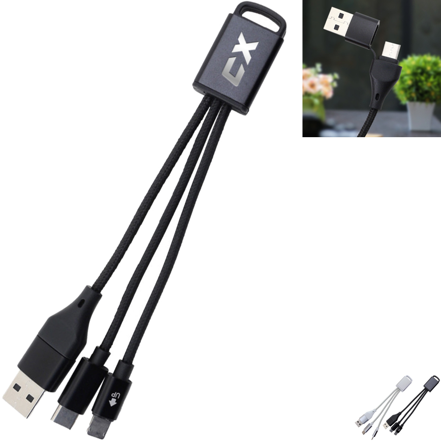 Product Photo 1 Connect Plus 3-in-1 Charging Cable with Type-C Input