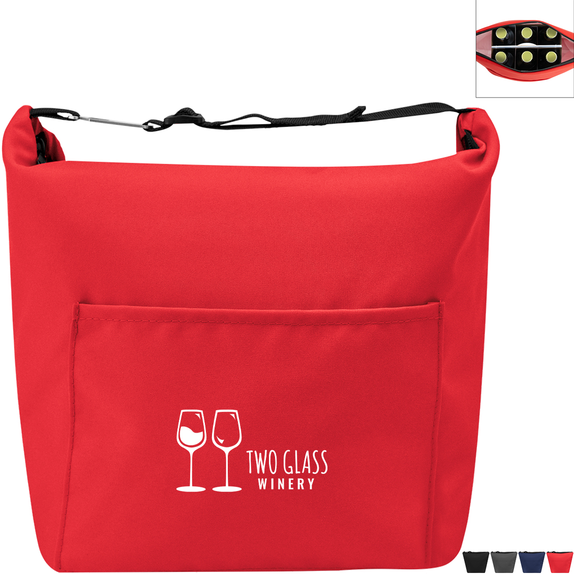 Product Photo 1 Cady 6-Bottle Polyester Cooler Tote Bag