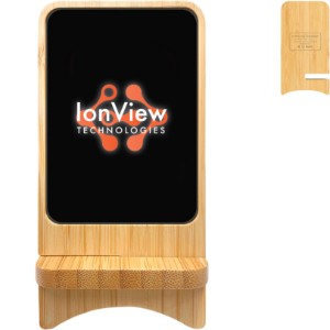 Chi Charge Bright Wireless Charger Bamboo Stand - TH1616