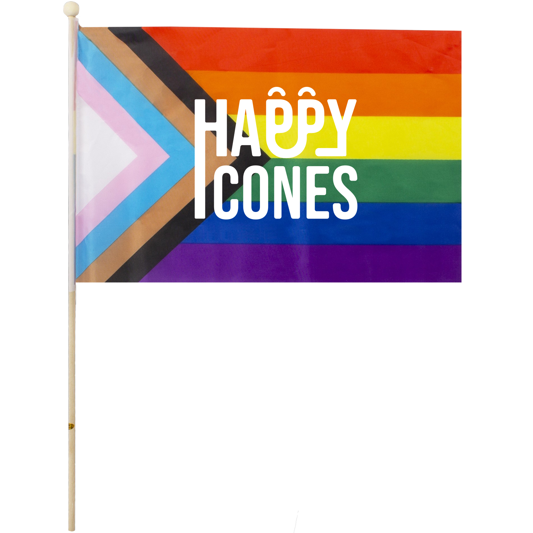 Product Photo 1 Progress Pride Rainbow Flag, 12" x 18"