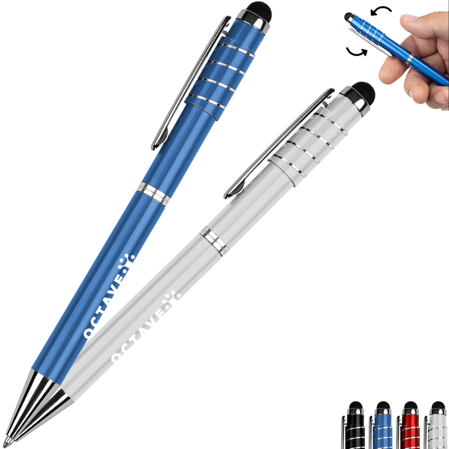 Product Photo 1 Recycled Aluminum Spinner Pen w/ Stylus