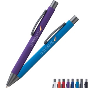 Bowie Soft Coated Ballpoint Pen, Full Color - GS1326